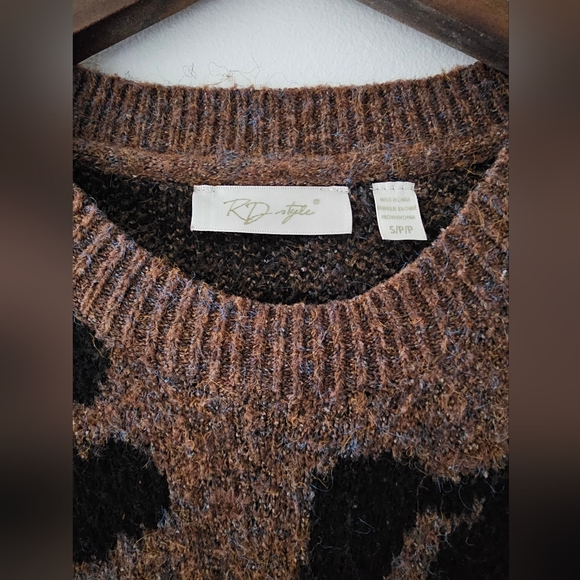 RD style animal print sweater - Picture 4 of 6